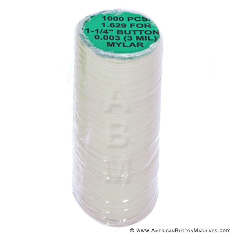 1.25&quot; Clear Plastic Mylar