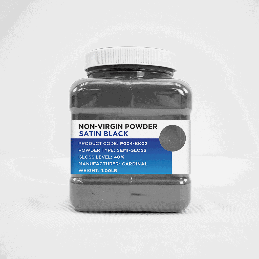 Black Semi Gloss Powder - NON-VIRGIN