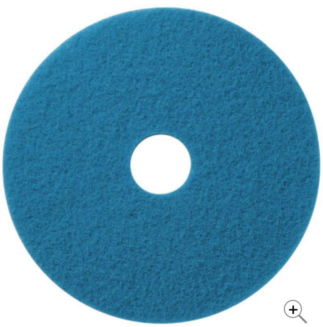 Global Industrial™ 18&quot; Scrubbing Pad, Blue, 5 Per Case