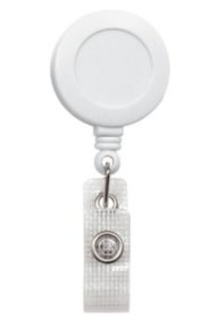 (Badge Reel) 1x1/4&quot; White
